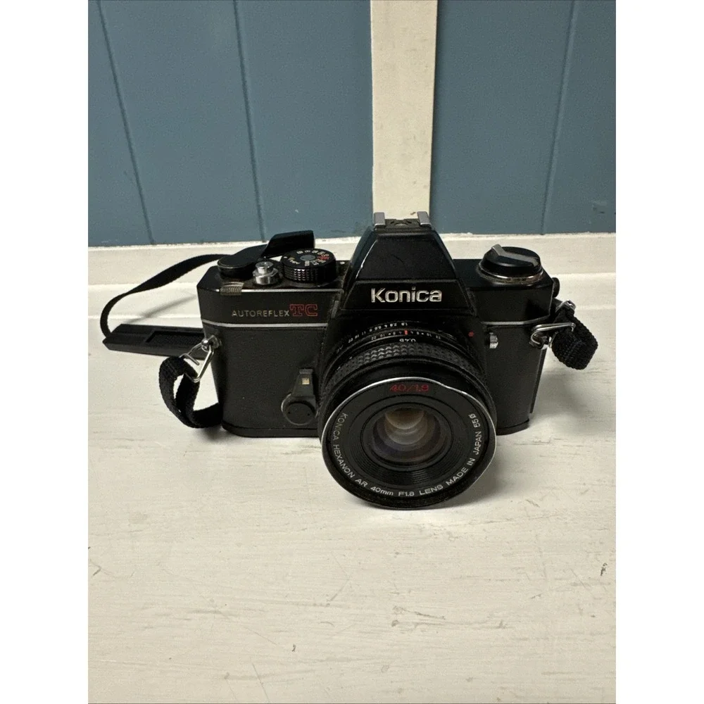 Konica Autoreflex TC 35mm SLR camera with 50mm F1.4 lens UNTESTED